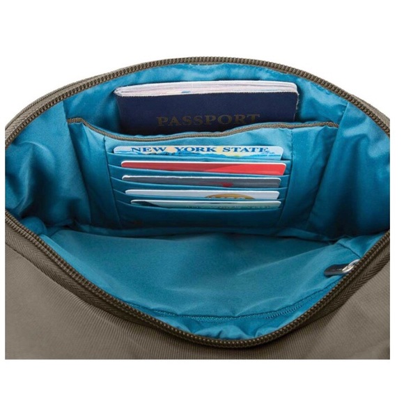 Travelon Anti-Theft Classic Essential Messenger Bag Nutmeg - Picture 4 of 5